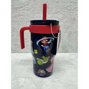 Zak Super Mario Galaxy Movie Tumbler 18oz With Handle & Straw Kids Cup